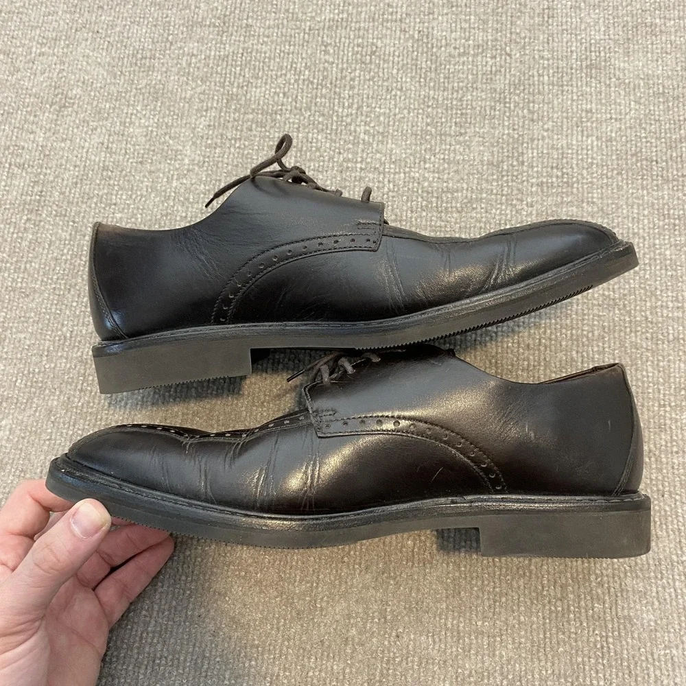 Mephisto Air-Jet Shoes Mens Size 9 Brown Leather Derby Dress‎ Oxfords Comfort